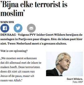 Gekke Geert wil ook wat zeggen